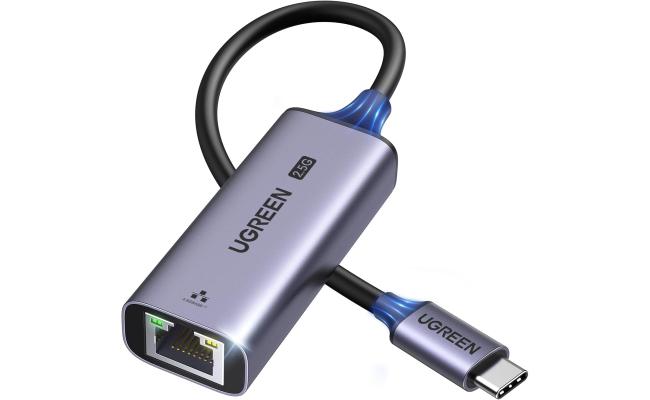 UGREEN USB-C to 2.5G Ethernet Adapter – Aluminum Type-C RJ45 Network Dongle